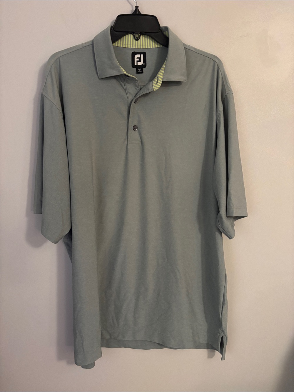 FootJoy FJ Performance Golf Polo Men XL Gray-Stretch Moisture-Wick Short Sleeve